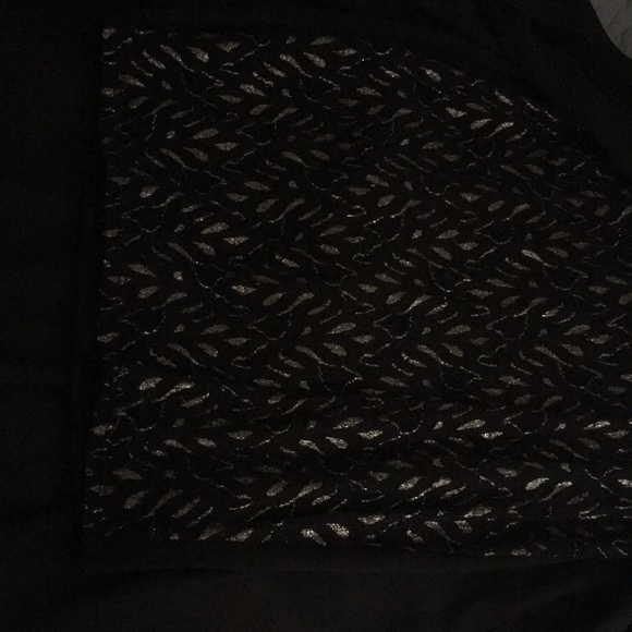 Black and Sparkly Gold High Low Dress - Picture 3 of 4